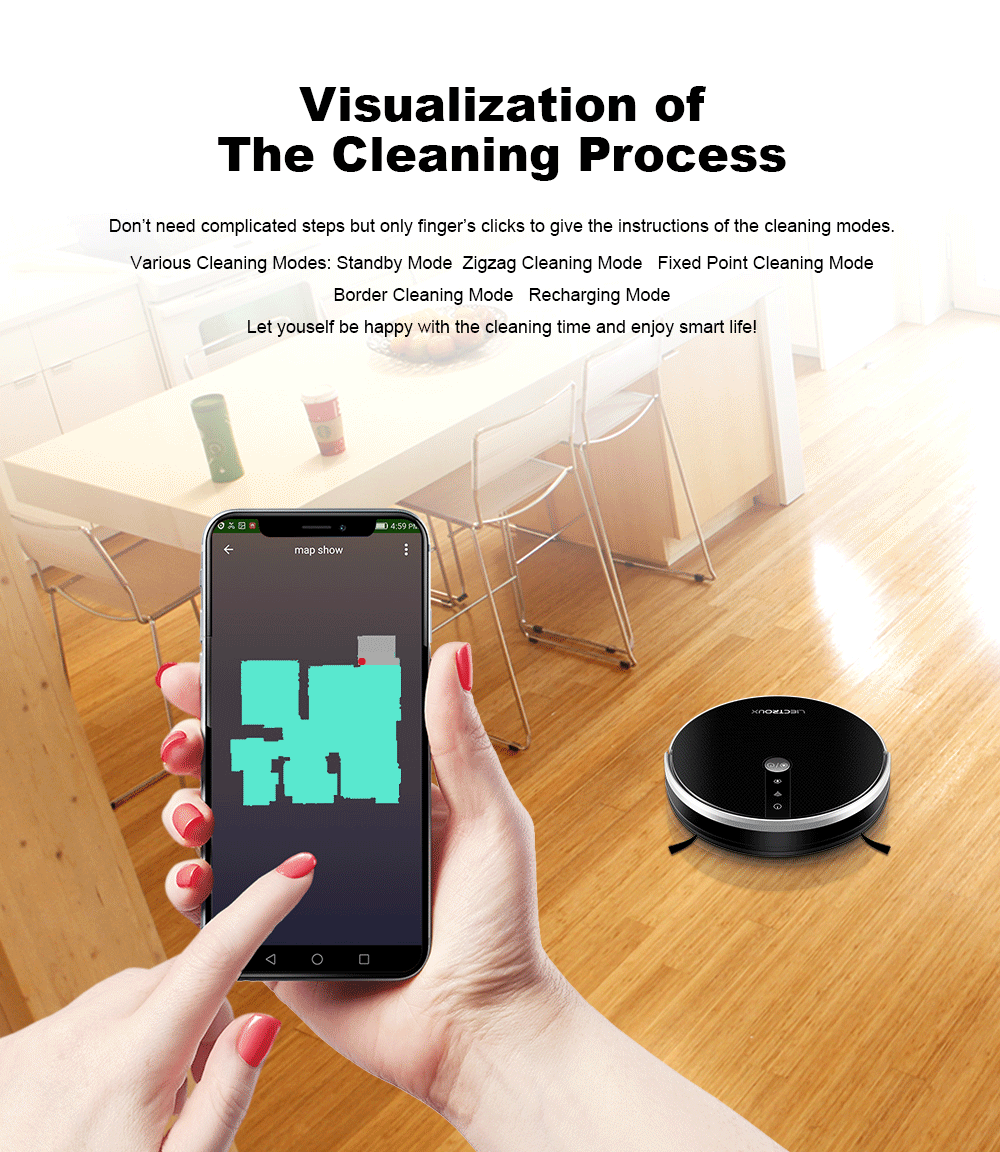 LIECTROUX/LILIN C30B Robot Vacuum Cleaner