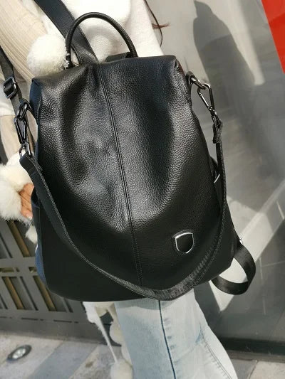 ZOOLER Hot Seller Women Cow Backpack 100% Genuine Leather Backpack Causal School Bags Travel Cowskin Female Backpacks#Z186