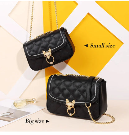 FOXER Split Leather Crossbody Bag