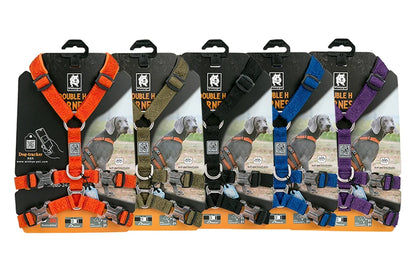 TRUELOVE  Pet Harness Double-H Nylon Personalized Dog Harness NO PULL Reflective Breathable Adjustable YH1803