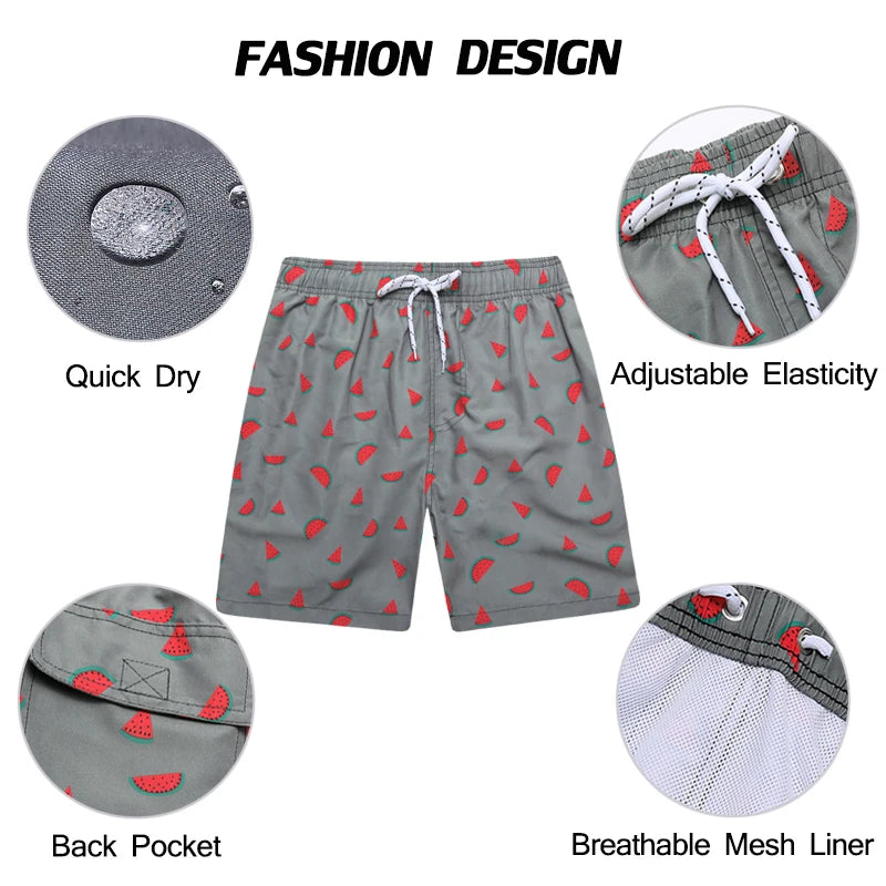 Men's polyester boardshorts by ShopHub NZ, quick-dry, breathable mesh liner, ideal for gym or beach wear.