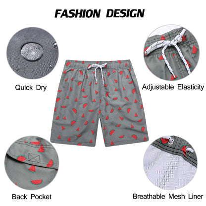 Men's polyester boardshorts by ShopHub NZ, quick-dry, breathable mesh liner, ideal for gym or beach wear.