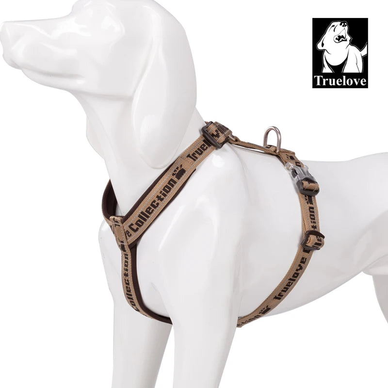 Truelove Dog Harness Reflective No Pull Tactical Military Training Design Neoprene Padded Comfort Mesh Adjustable TLH6371