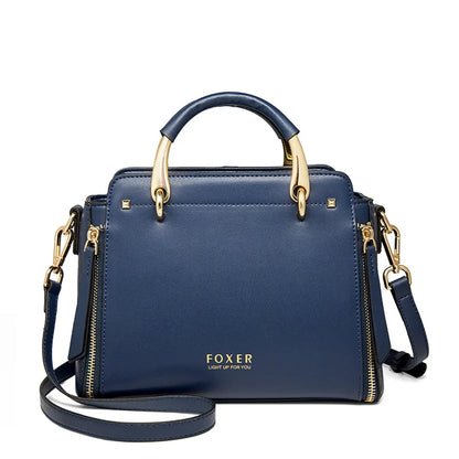 FOXER Split Leather Women's Shoulder Bag