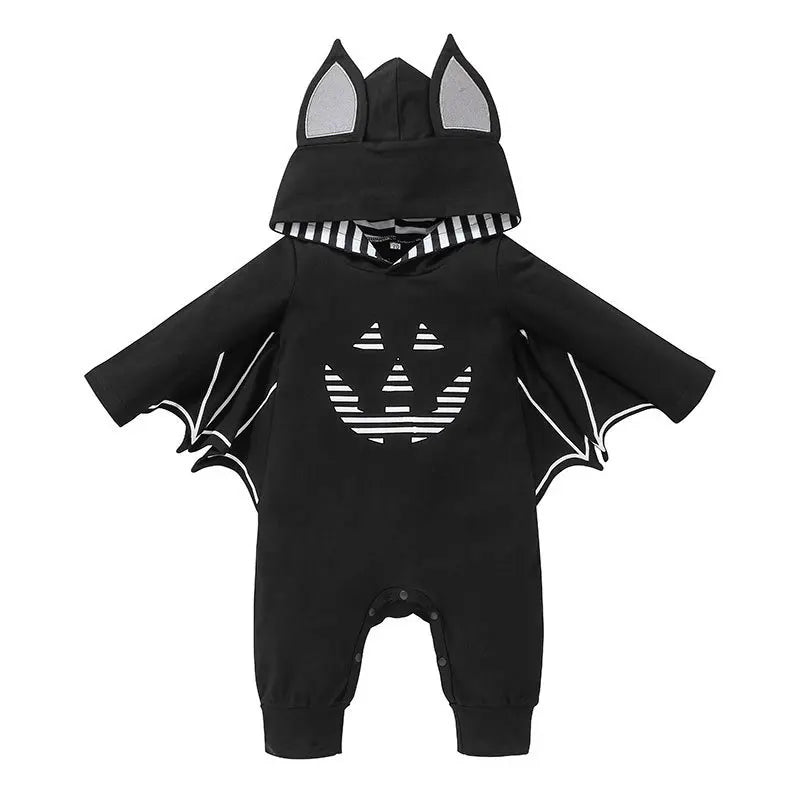 Kids Tales Batty Boo Cotton-Blend Halloween Baby Romper