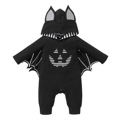 Kids Tales Batty Boo Cotton-Blend Halloween Baby Romper
