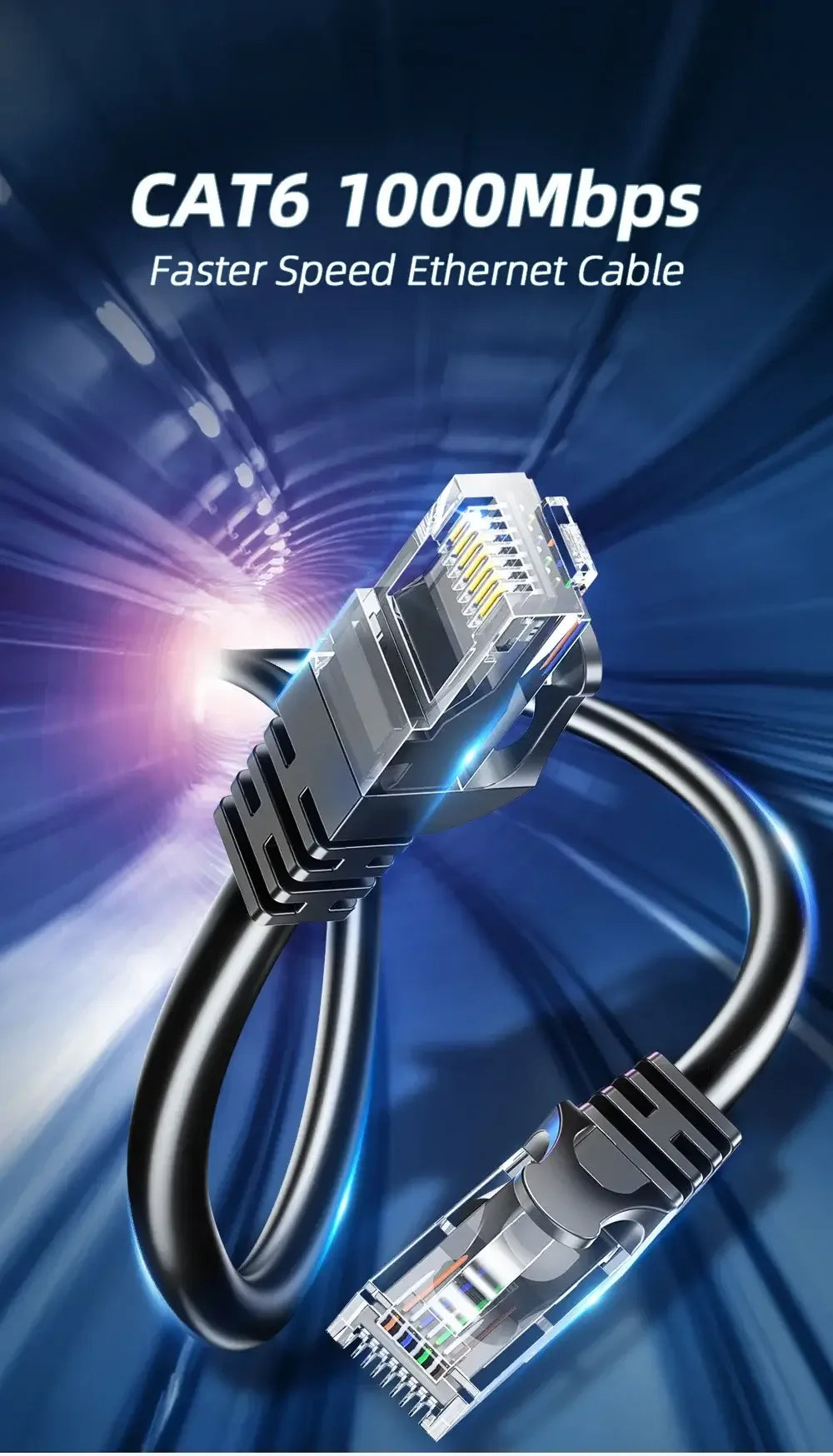 Essager Ethernet Cable Cat6, a high-performance 10m UTP cable - ShopHub