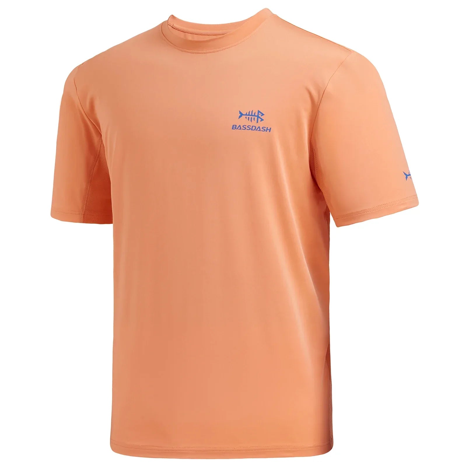 BASSDASH Men’s UPF 50+ Sun Protection Fishing Shirt Peach