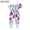Kids Tales Little Bloom Cotton-Blend Double-Zip Romper