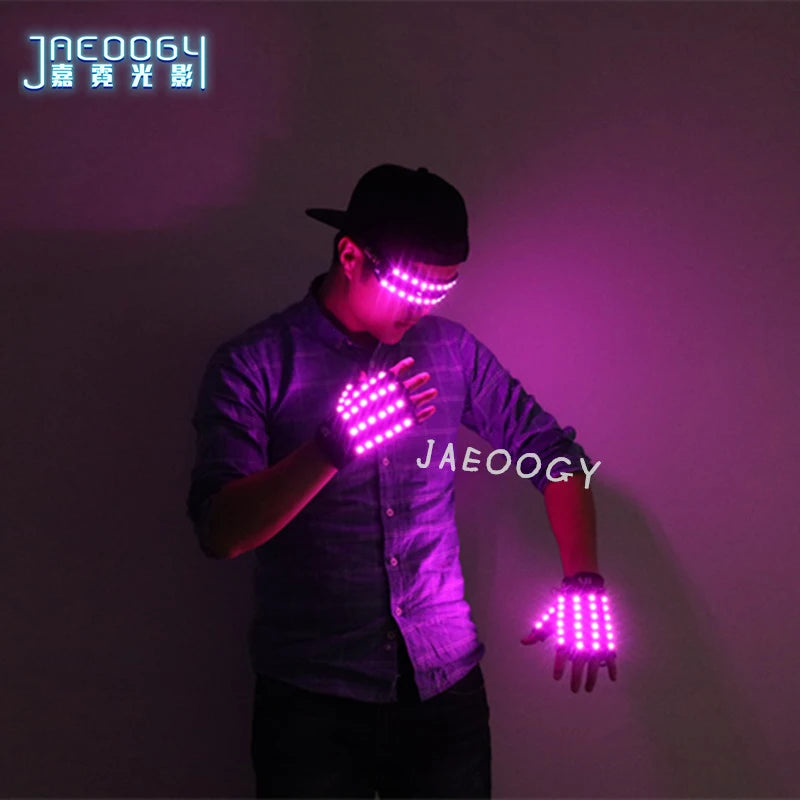 JAEOOGY 004 LED Glasses & Gloves | Five Colours