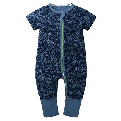 Kids Tales Sunny Adventures Cotton-Blend Double-Zip Baby Romper