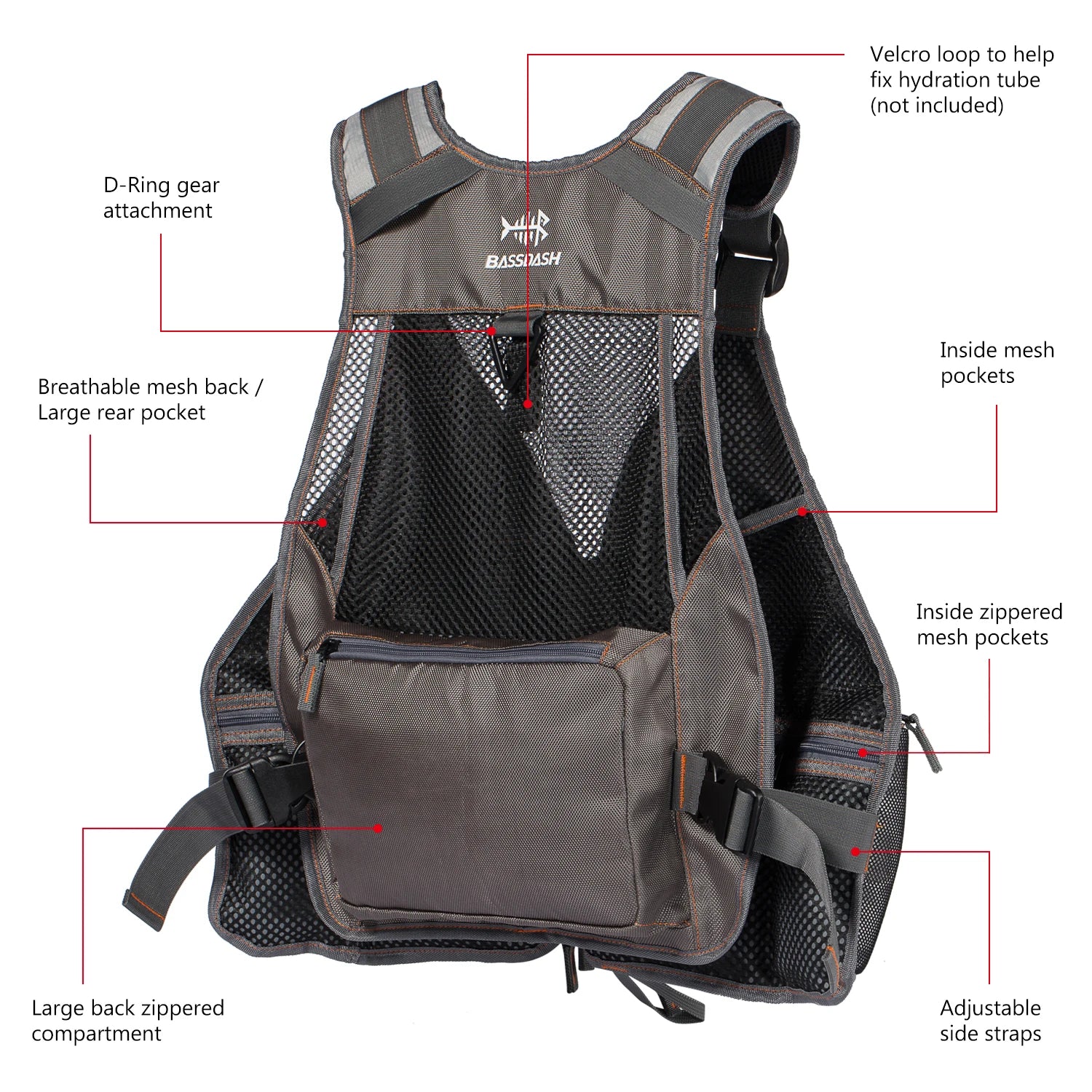 BASSDASH Fishing Vests ShopHub