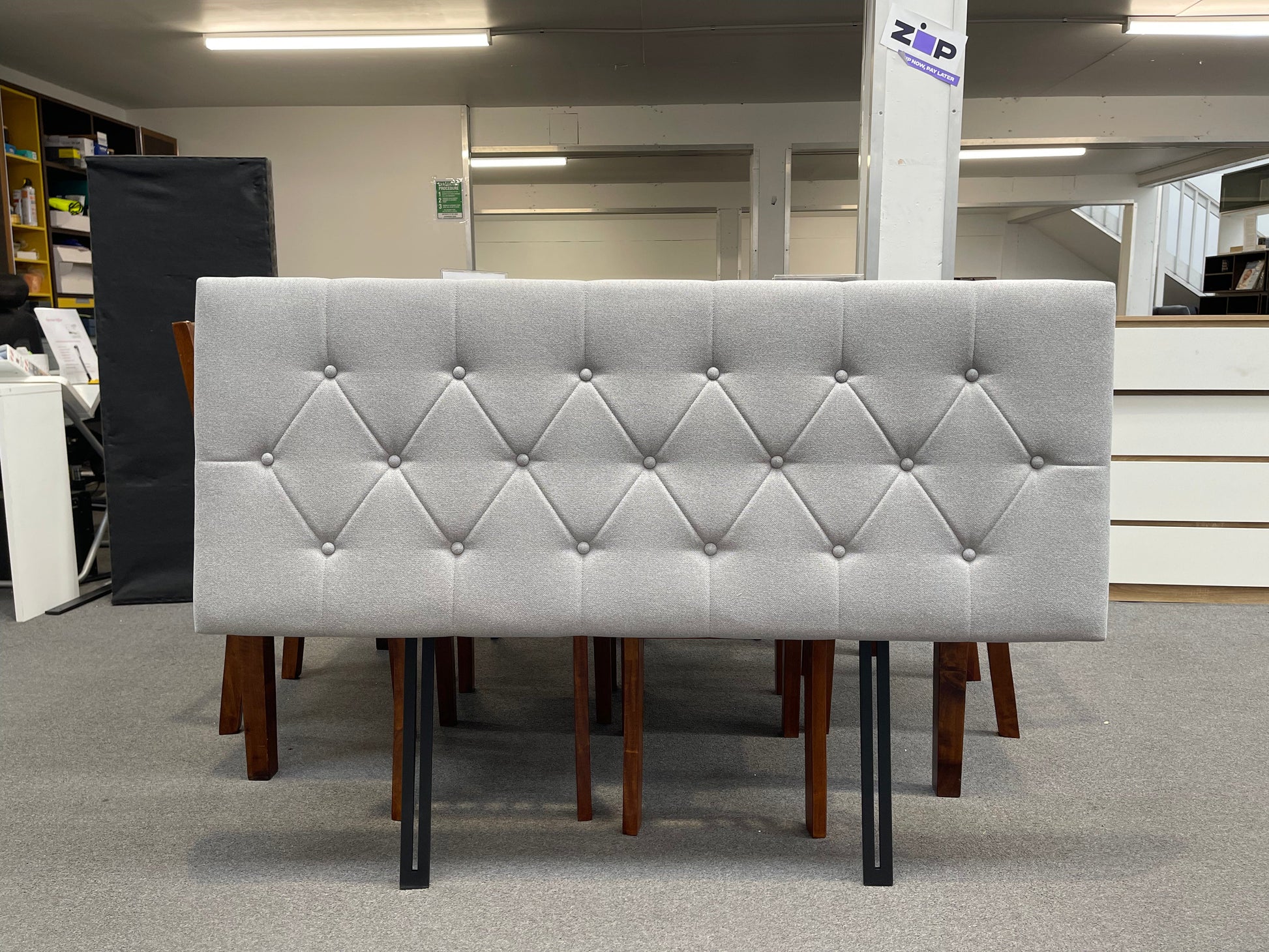 Fenland Headboard Light Grey Queen sue-e furniture