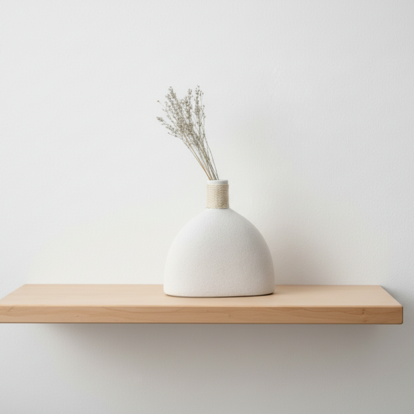 Frankly Cotton White Textured Sculptural Vase Nest & Stem Homewares