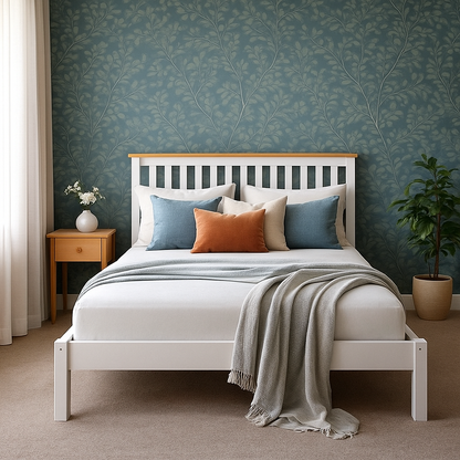 Hayes Solid Pine Bed Frame Double sue-e furniture