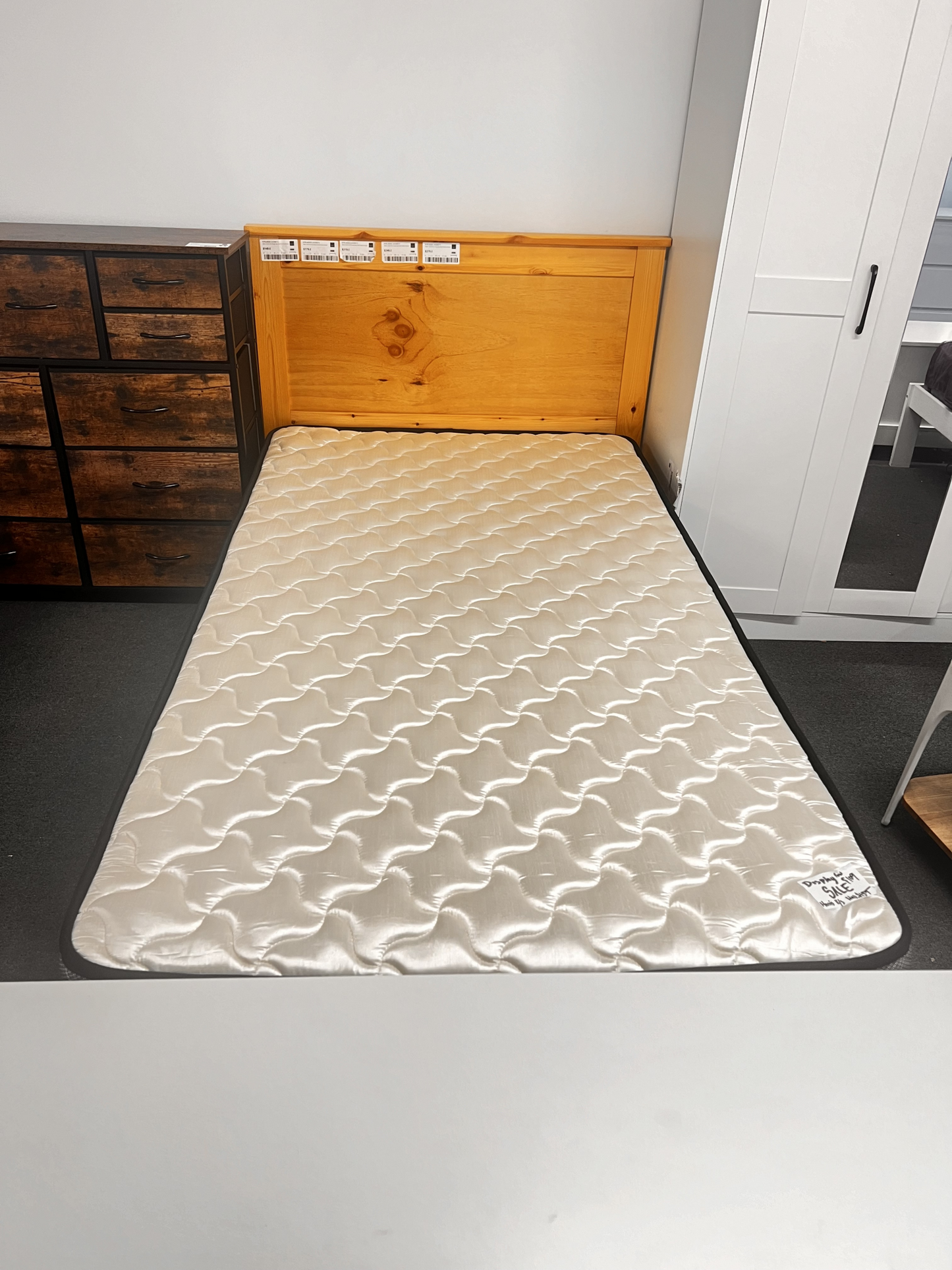 'Metro' Solid Pine Bed Frame Honey Single sue-e furniture
