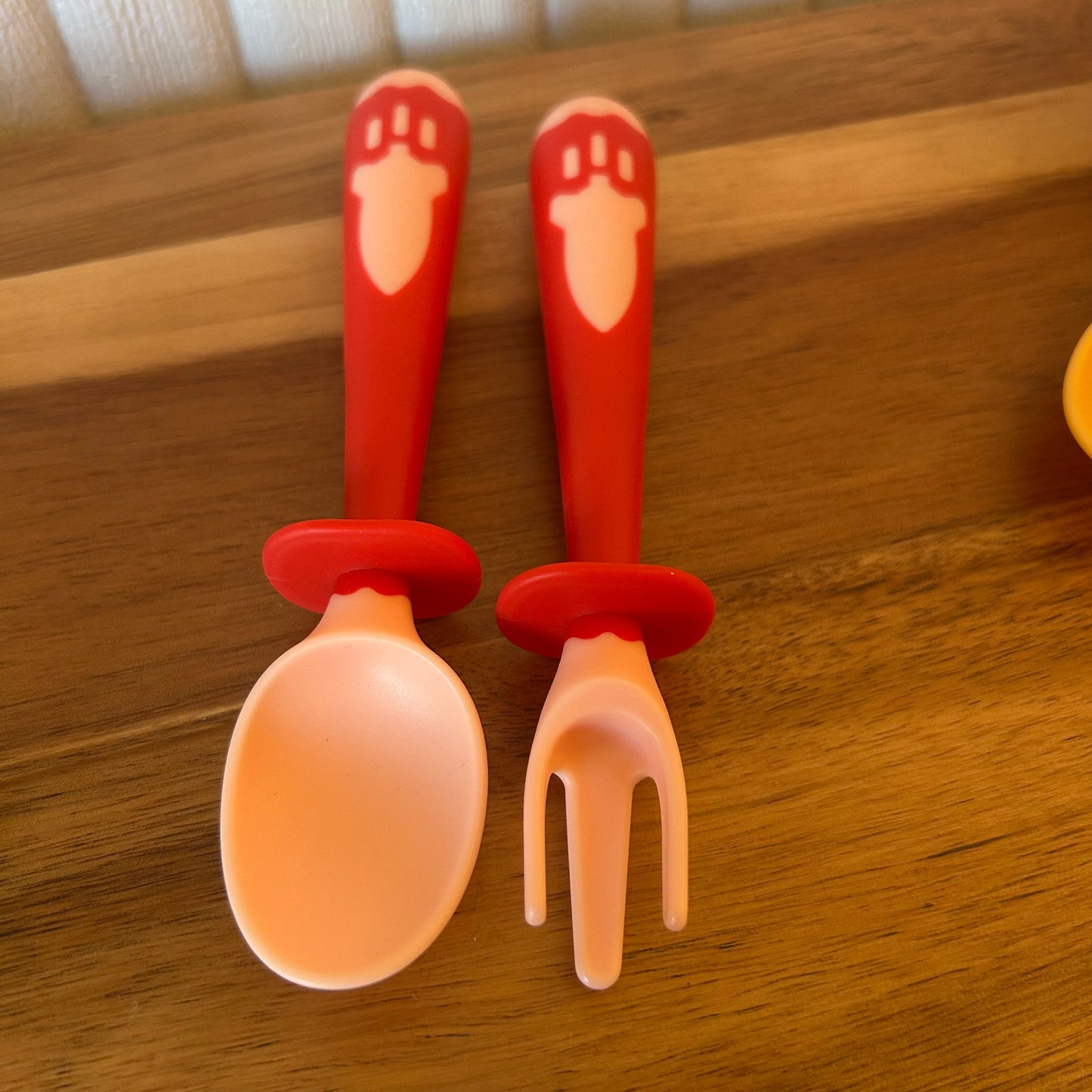 Bendable Baby Fork and Spoon Set - Self-Feeding Utensils