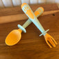 Bendable Baby Fork and Spoon Set - Self-Feeding Utensils