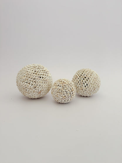 Natural White Shell Ball Inkah Limited