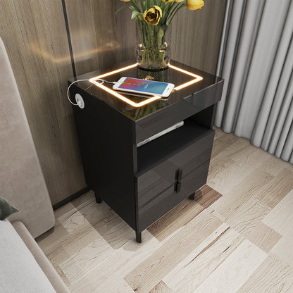 'Nicola' Smart Bedside Table with Intelligent Wireless Charging sue-e furniture