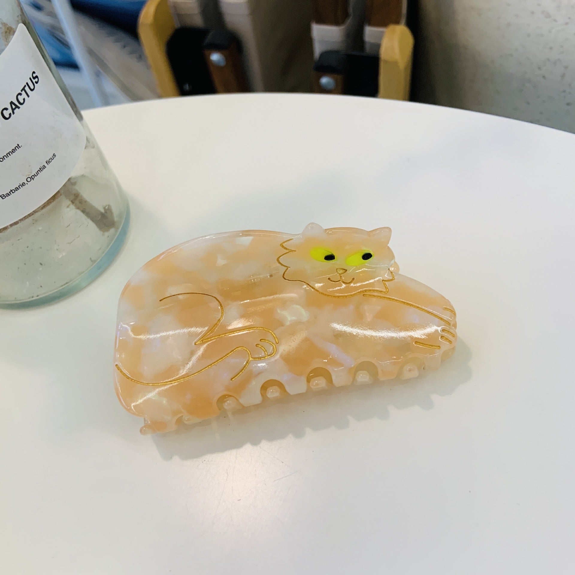 PAWSOME PETS NEW YORK Hand-painted Cat Large Claw NEW COLLECTION Hair Clip #4 | Eco-Friendly-3