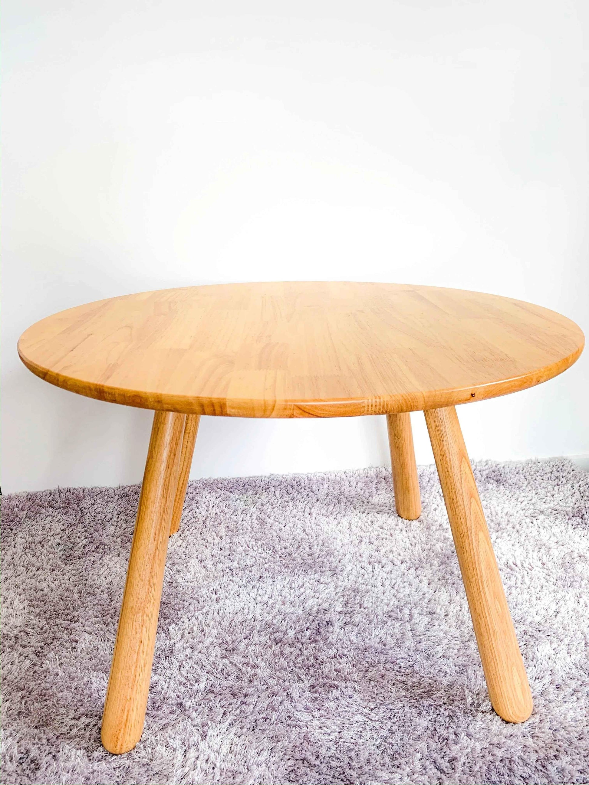 Solid Wood Kids Furniture Zoo Round Table