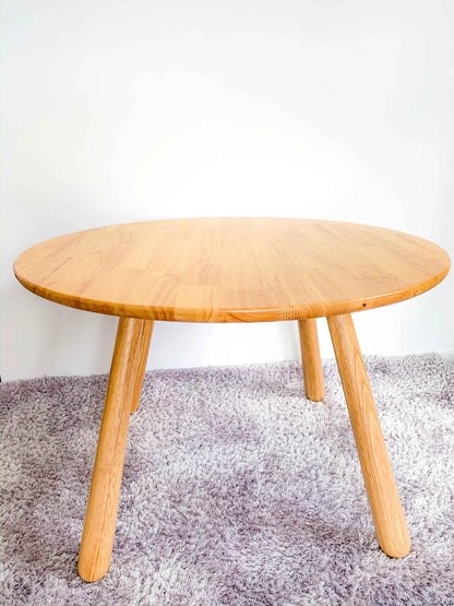 Solid Wood Kids Furniture Zoo Round Table
