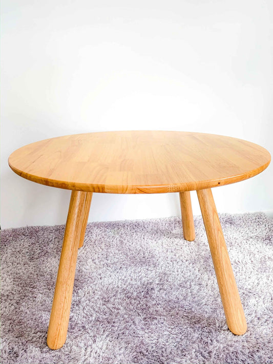 Solid Wood Kids Furniture Zoo Round Table