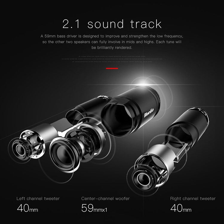 Bluedio US Wireless Bluetooth Satellite Speaker System with Mic