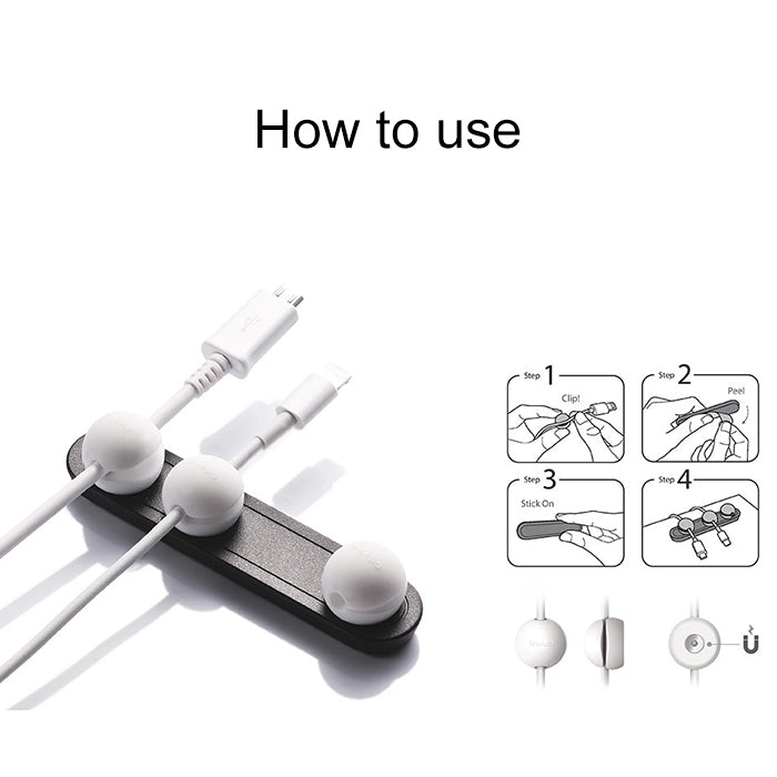 Magnetic Wire Take-up Cable Winder Magnetic Holder Desktop Storage