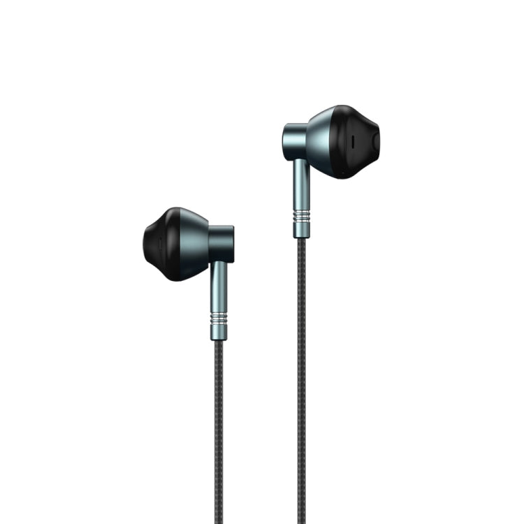 REMAX RM-201 In-Ear Stereo Metal Music Earphone with Wire Control + MIC, Support Hands-free