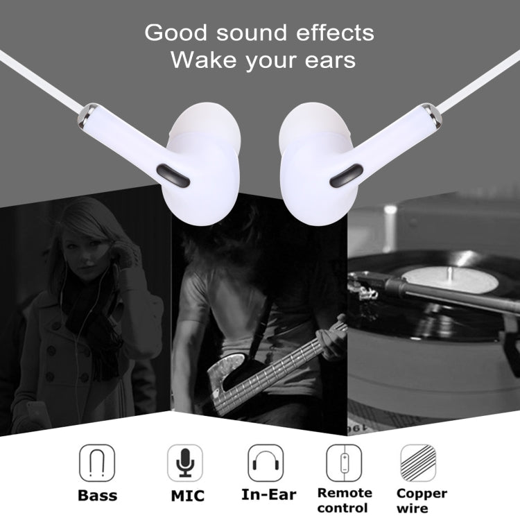 8 Pin In-ear Wired Earphone with Mic, Cable Length: about 1.2m