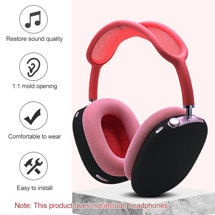 A Pair Full Coverage Anti-scratch Silicone Headphone Protective Case for AirPods Max