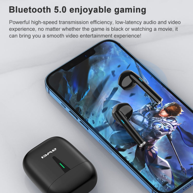 awei T21 Bluetooth V5.0 Ture Wireless Sports TWS Headset with Charging Case