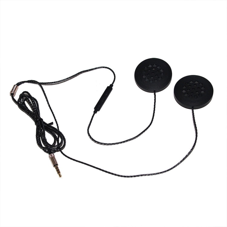T33 3.5mm Interface Music Call Motorcycle Helmet Wired Headphone, Length: 1.2m