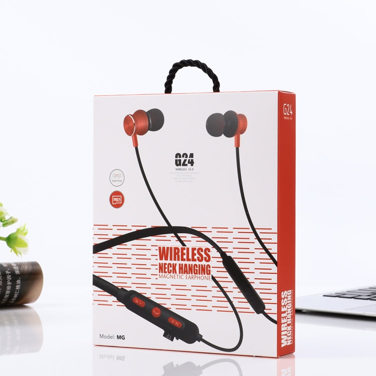 MG-G24 Bluetooth 4.2 Sport Wireless Bluetooth Earphone, Support Card