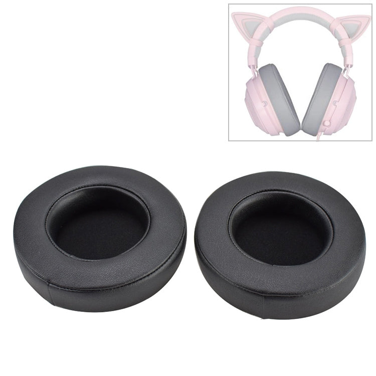 2 PCS For Razer Kraken 7.1 V2 Pro Headphone Cushion Sponge Gel Cover Earmuffs Replacement Earpads