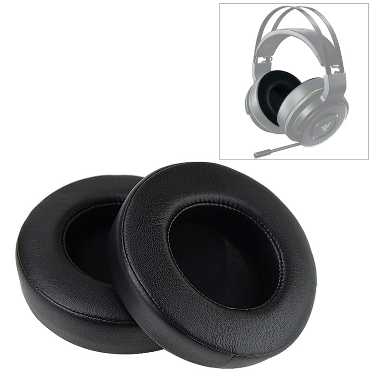 2 PCS For Razer Thresher Ultimate 7.1 Earphone Cushion Sponge Cover Earmuffs Replacement Earpads