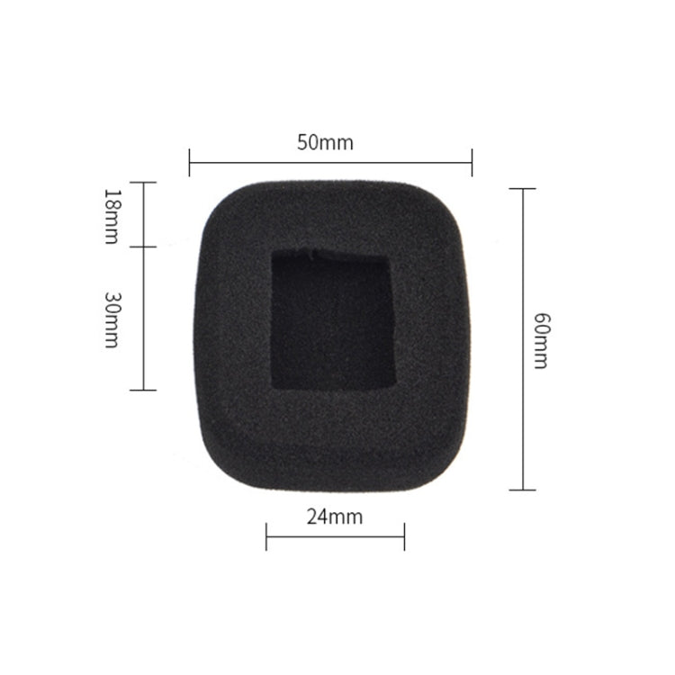 2 PCS For Shinco S01 Headphone Protective Cover Square Sponge Cover Earmuffs