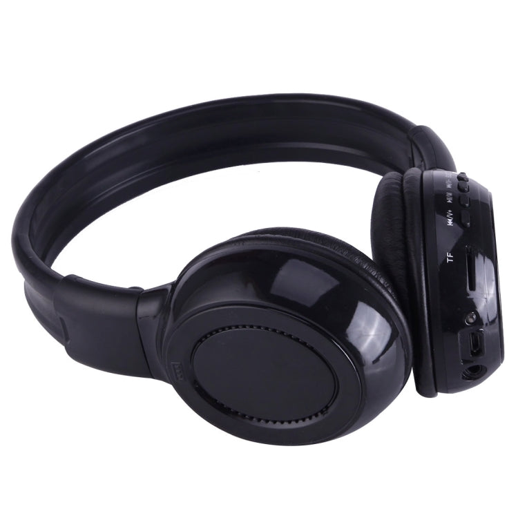 BS-N65 Headband Folding Stereo HiFi Wireless Headphone Headset with LCD Screen & TF Card Slot & LED Indicator Light & FM Function