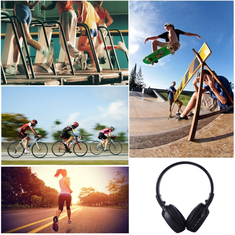 BS-N65 Headband Folding Stereo HiFi Wireless Headphone Headset with LCD Screen & TF Card Slot & LED Indicator Light & FM Function