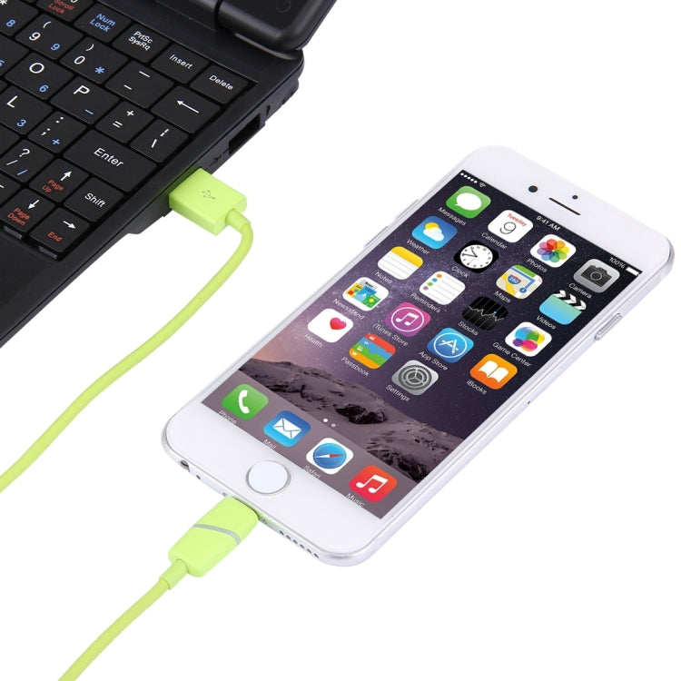 1m Circular Bobbin Gift Box Style 8 Pin to USB Data Sync Cable with Indicator for iPhone, iPad