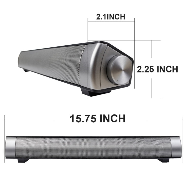Soundbar LP-08 CE0152 USB MP3 Player 2.1CH Bluetooth Wireless Sound Bar Speaker with Remote Control