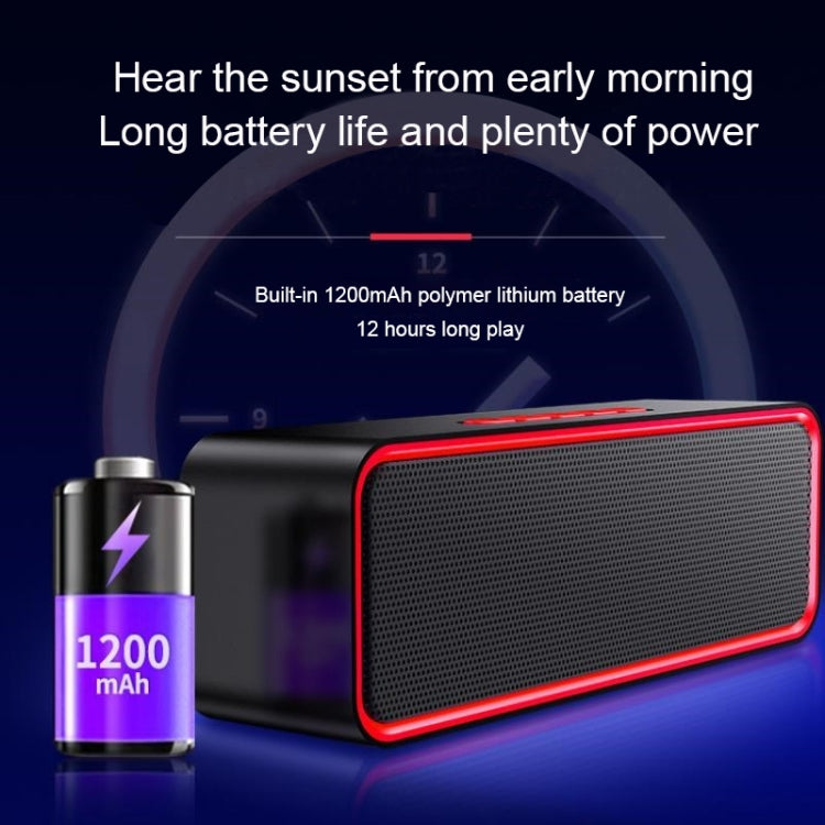 SC211 Portable Subwoofer Wireless Bluetooth Speaker Bluetooth 5.0, Support TF Card & U Disk & 3.5mm AUX