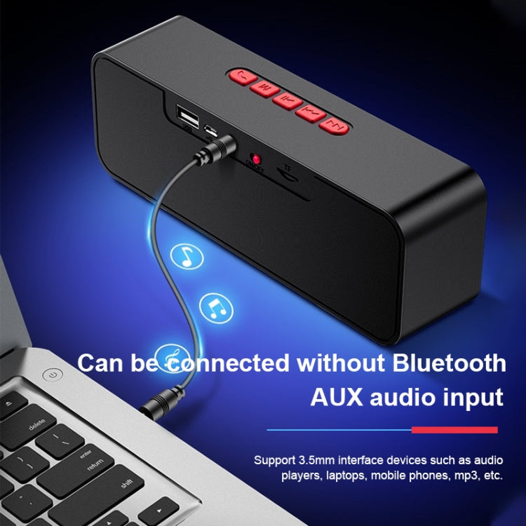 SC211 Portable Subwoofer Wireless Bluetooth Speaker Bluetooth 5.0, Support TF Card & U Disk & 3.5mm AUX