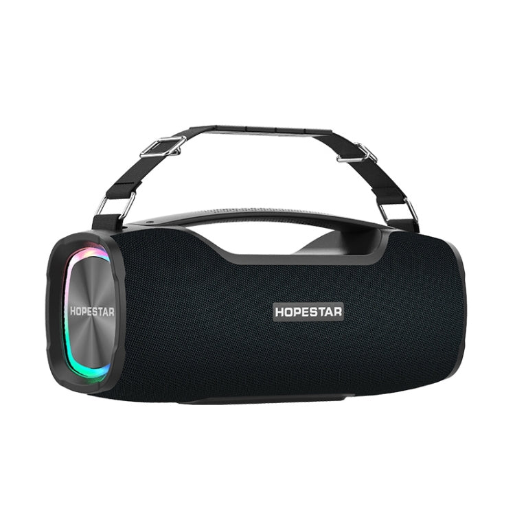 HOPESTAR A6X TWS Portable Outdoor Bluetooth Speaker with Colorful Music Lights, Support Power Bank & Hands-free Call & U Disk & TF Card & 3.5mm AUX