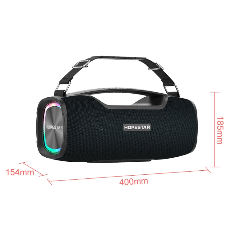 HOPESTAR A6X TWS Portable Outdoor Bluetooth Speaker with Colorful Music Lights, Support Power Bank & Hands-free Call & U Disk & TF Card & 3.5mm AUX