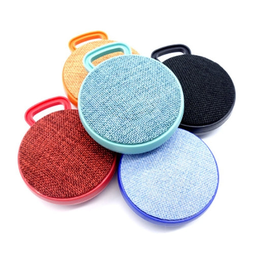A01L Cloth Texture Round Portable Mini Bluetooth Speaker, Support Hands-free Call & TF Card
