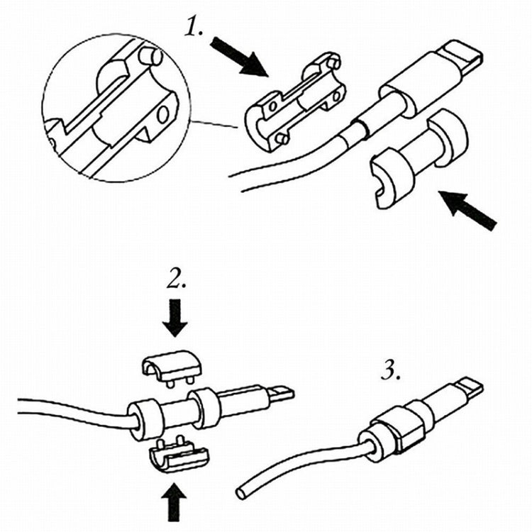 100 PCS Headphone Wire Data Cable Protection Cover Winder Cord Wrap Organizer, Random Color Delivery