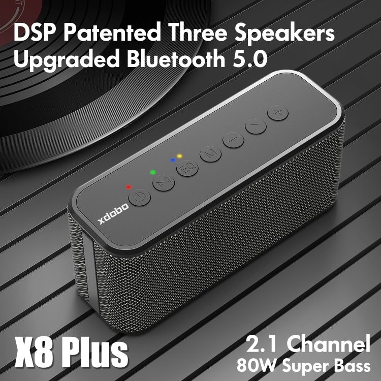 XDOBO X8 Plus 80W Wireless Bluetooth Speaker Outdoor Subwoofer Support TWS & TF Card & U Disk